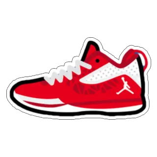 🐂 sneakers, jordan, shoes, basketball, footwear, red telegram sticker