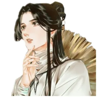 🤔 character, man, chinese, anime, portrait, asian telegram sticker