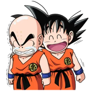 😄 Goku Dragon Ball dragon ball, anime, cartoon, goku, friends telegram sticker