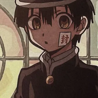 🏮 Hanako Toilet-bound Hanako-kun 封 Anime, Manga, Fantasma, Sobrenatural, Uniforme escolar, Sello telegram sticker