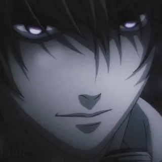 🌟 Light Yagami Death Note anime, death note, light yagami, manga, villain telegram sticker