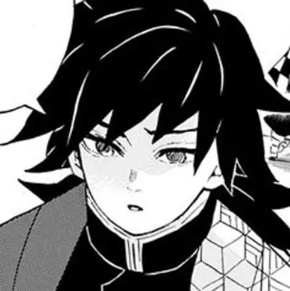 🕳 Giyu Tomioka Demon Slayer Giyu Tomioka, Demon Slayer, Anime, Manga, Personaggio, Ritratto telegram sticker