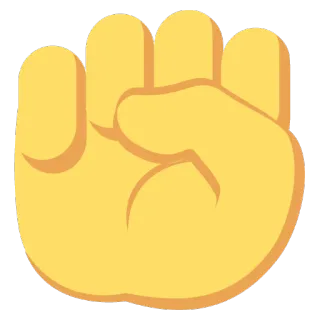 ✊ punho, mão, emoji, punho cerrado, gesto telegram sticker