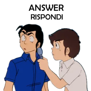 🎤 ANSWER
RISPONDI telegram sticker