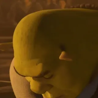 😏 Shrek orco, verde, cartone animato, Dreamworks, film whatsapp sticker