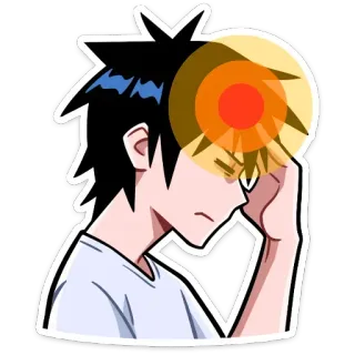 🤦‍♀ dolor de cabeza, anime, molesto, estresado, dolor, enfermo, personaje, cansado telegram sticker