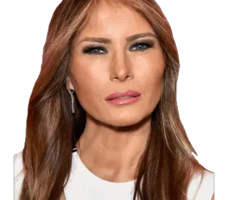 🤔 Melania Trump Melania Trump, ex First Lady, politica, ritratto whatsapp sticker