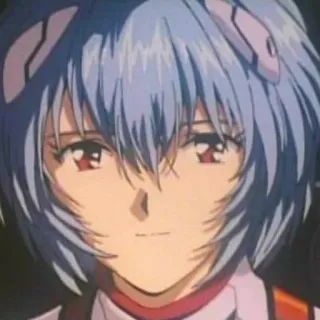 📓 Rei Ayanami Neon Genesis Evangelion Anime, Rei Ayanami, Evangelion, Charakter, Porträt whatsapp sticker