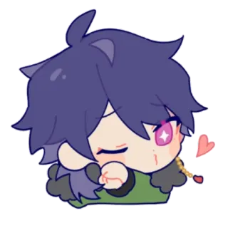 😘 Anime, Chibi, Lucu, Kawaii, Cinta telegram sticker