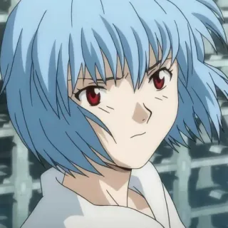 📓 Rei Ayanami Neon Genesis Evangelion Anime, Manga, Charakter, Rei Ayanami, Neon Genesis Evangelion whatsapp sticker
