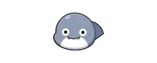🦈 requin, mignon, dessin animé, animal, océan, mer, poisson telegram sticker