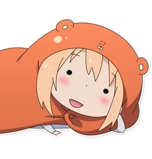 😃 Umaru Doma Himouto! Umaru-chan Аниме, Манга, Умару, Химото, Мультфильм, Каваий, Милый telegram sticker