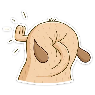 😑 sticker, cartoon, fist, angry, knockout, humor, funny telegram sticker