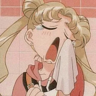 💔 Sailor Moon anime, crying, cartoon, sad, sailor moon telegram sticker