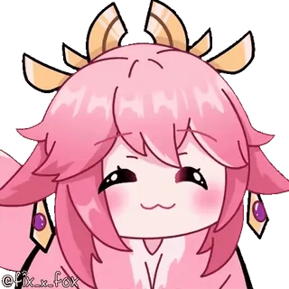 Genshin Impact @fixfox telegram stickers