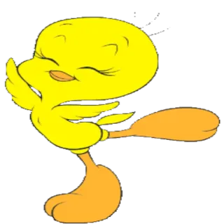 🚶 Tweety Bird cartoon, bird, Tweety, Looney Tunes, yellow bird telegram sticker