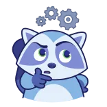 Енот / @PaidSubBot telegram stickers