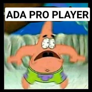 😱 Patrick Star SpongeBob SquarePants ADA PRO PLAYER Patryk Rozgwiazda, Spongebob, Profesjonalny gracz, Postać z kreskówki, Meme telegram sticker