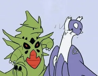 🤚 Tyranitar and Latias Pokémon whatsapp sticker