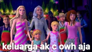 🌟 Barbie keluarga ak c owh aja Barbie, dessin animé, famille, poupée, personnages, enfants telegram sticker