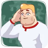 🫡 cartoon, salute, character, greeting, blond hair telegram sticker