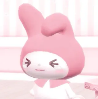 🦕 My Melody My Melody, Sanrio, kawaii, fofo, rosa, desenho animado whatsapp sticker