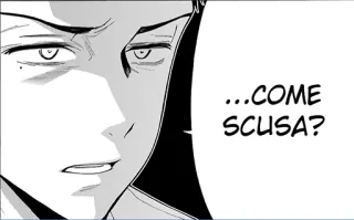 🧐 ...COME SCUSA? manga, anime, italian, question, come scusa, expression telegram sticker
