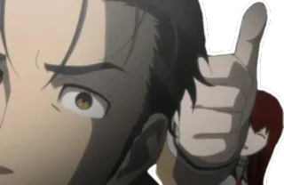 👍 アニメ, キャラクター, 中指, ジェスチャー, 攻撃的 telegram sticker