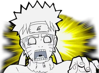 🤯 Naruto anime, manga, naruto uzumaki, scared, fear, shocked telegram sticker