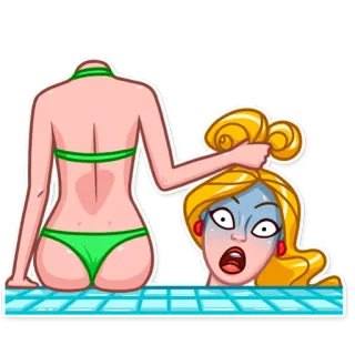 Blondie Vacation telegram stickers