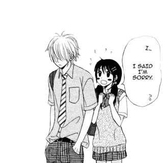 😖 I SAID I'M SORRY. Anime, Mangá, Desculpa, Pedir desculpa, Adolescentes, Desenho animado telegram sticker