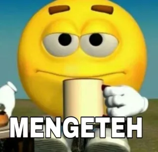 🫖 MENGETEH meme, engraçado, emoji, chá, bebendo telegram sticker
