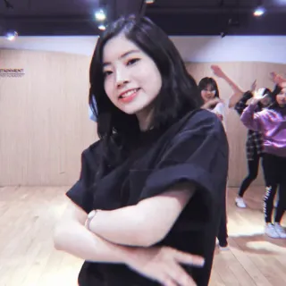 🥮 Dahyun persona, donna, cantante, celebrità, ritratto, kpop, dahyun telegram sticker