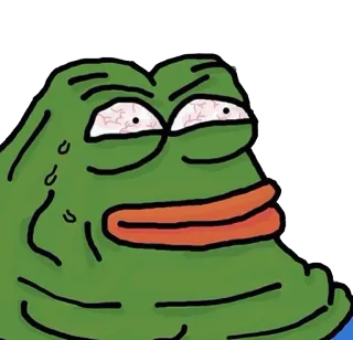 😐 Pepe the Frog pepe, grenouille, mème, internet telegram sticker