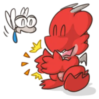 👏 dragão, chorando, triste, desenho animado, kawaii telegram sticker