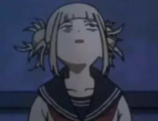 ❇️ Himiko Toga My Hero Academia anime, my hero academia, himiko toga, character, toga, expression telegram sticker