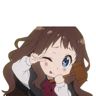 ✌️ Anime, Sędzia, Młotek, Kreskówka, Słodkie telegram sticker