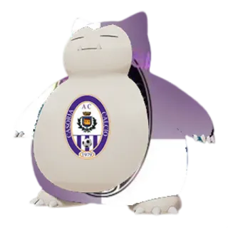 ⬜️ Snorlax CASORIA A.C. CALCIO Snorlax, Pokémon, Casoria Calcio, fútbol, pegatina telegram sticker