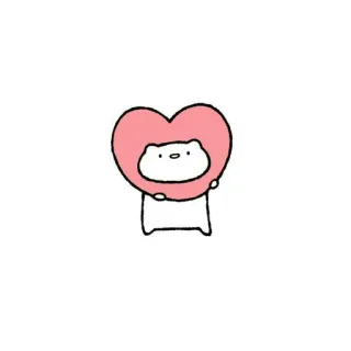 🖇 orso, cuore, carino, cartone animato telegram sticker