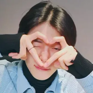 ☁️ persona, mani a cuore, carino, uomo whatsapp sticker