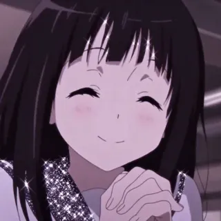 🌵 Anime, Ragazza, Sorriso, Carino, Scintilla, Animazione, Personaggio telegram sticker