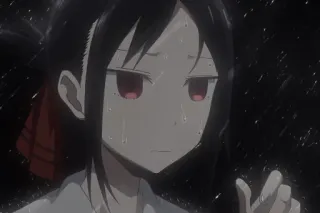 ❤️ Kaguya Shinomiya Kaguya-sama: Love Is War anime, triste, chuva, kaguya, shinomiya telegram sticker