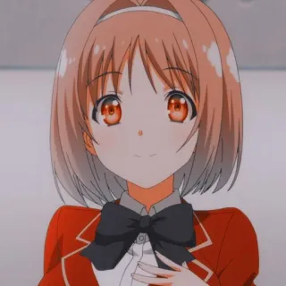 ☺️ Anime, Personaggio, Uniforme scolastica, Ragazza, Cartone animato telegram sticker