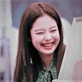 🦋 Jennie kpop, певица, женщина, айдол, улыбка, портрет telegram sticker