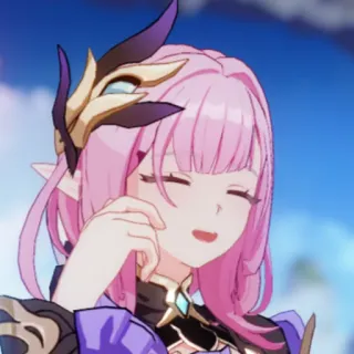 💖 Elysia Honkai Impact 3rd elysia, 崩壊インパクト, アニメ, ゲーム, ピンク髪, エルフ耳 telegram sticker