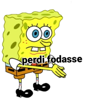 😂 Spongebob Spongebob Squarepants perdi fodasse Spongebob, cartoon, squarepants, funny, profanity, slang telegram sticker