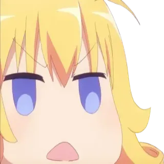 😮 Anime, Adesivo, Desenho animado, Bravo, Rosto telegram sticker