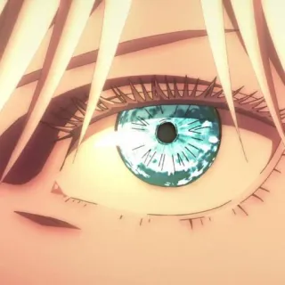 👁 anime, eye, closeup, animation, cartoon, manga telegram sticker