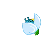👌 hoa, hoạt hình, lấp lánh, dấu OK, xanh dương telegram sticker