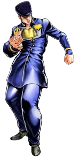 💪 Josuke Higashikata JoJo's Bizarre Adventure อนิเมะ, มังงะ, โจโจ้, โจสุเกะ, ฮิงาชิกาตะ, Diamond is Unbreakable telegram sticker